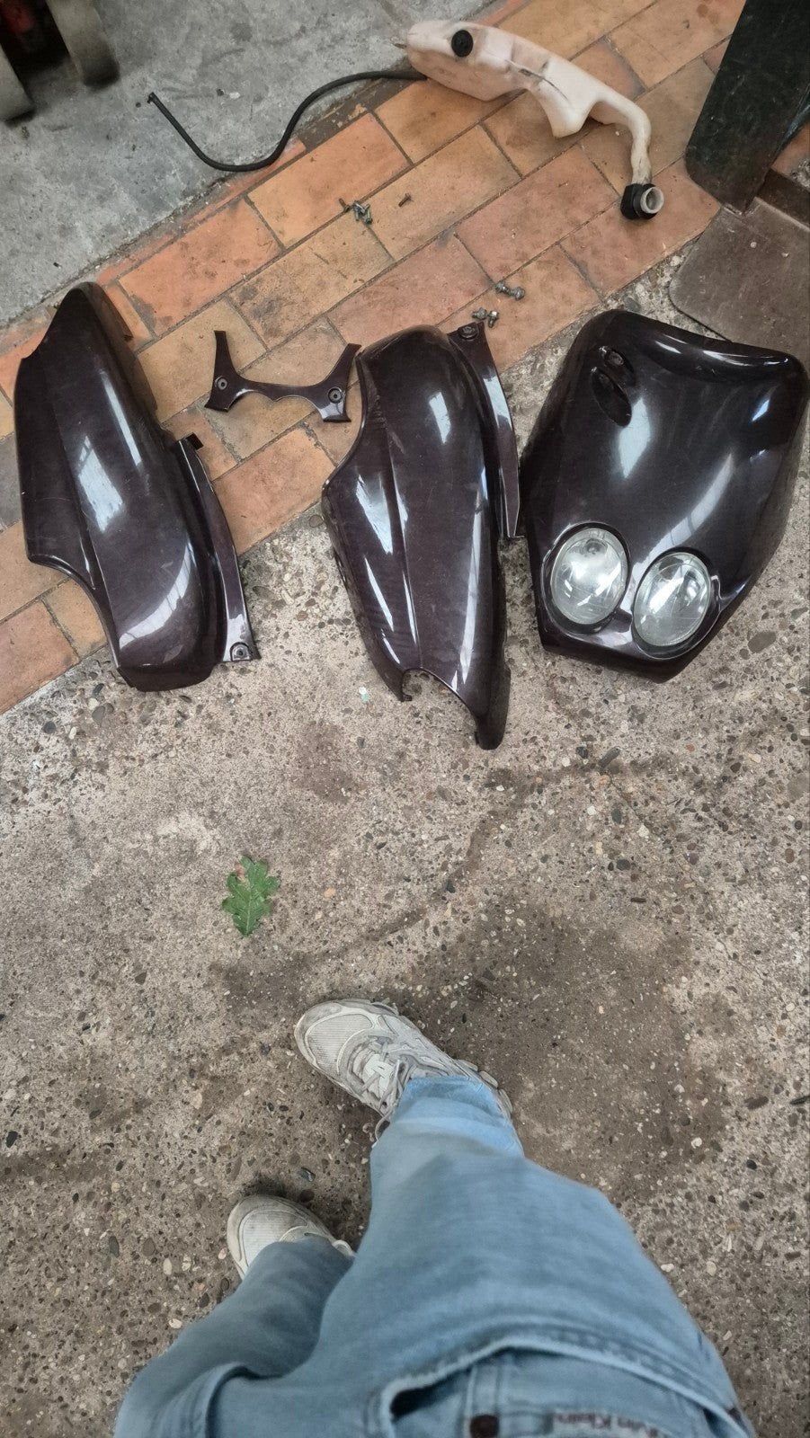 Kappenset Yamaha Neos - Zwart gespoten onderkap, Fietsen en Brommers, Ophalen of Verzenden, Gebruikt, Kap, Yamaha