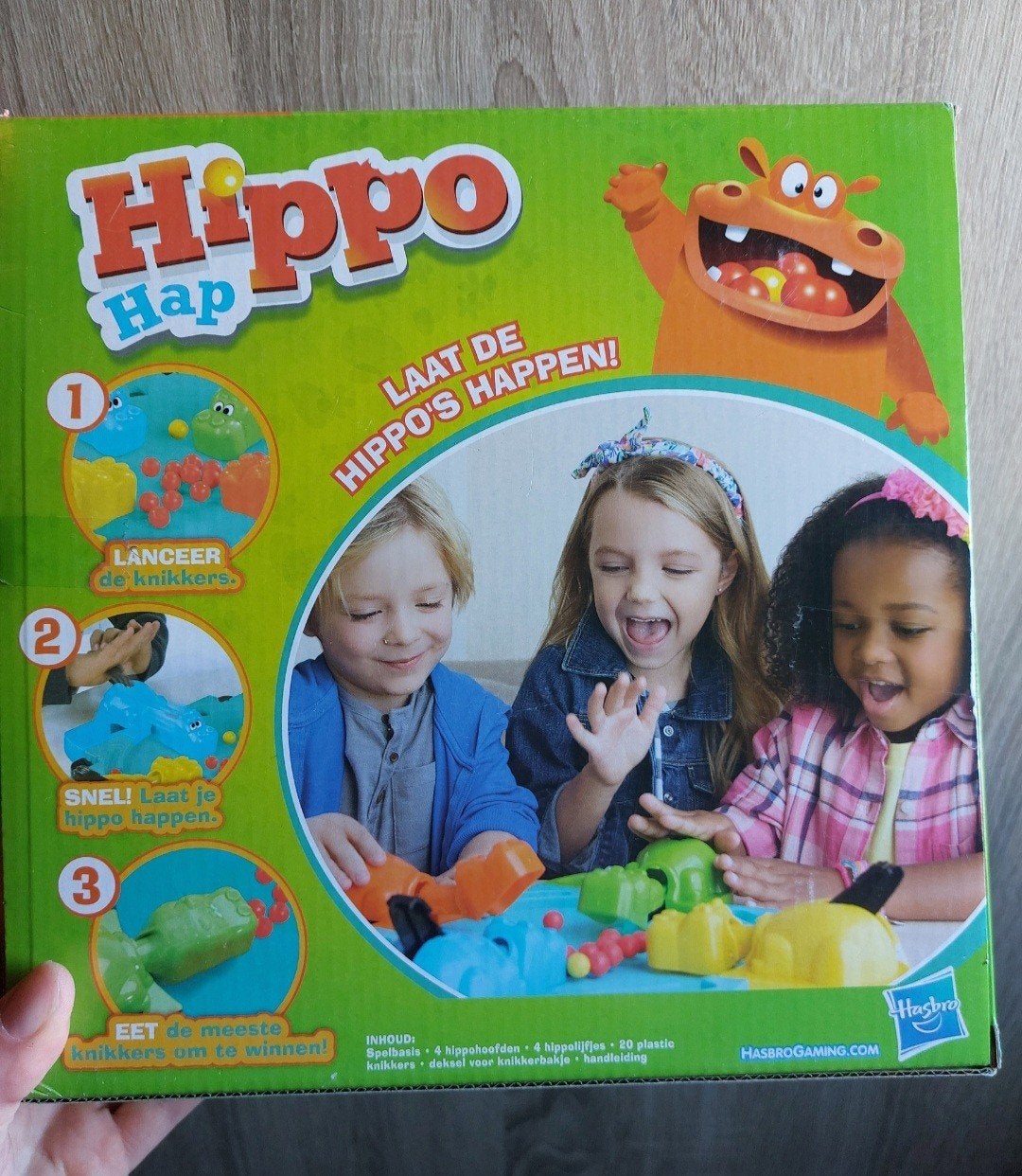 Hippo Hap - Leuk en actief spel voor kinderen!, Drie of vier spelers, Ophalen of Verzenden, Gebruikt, Hasbro Gaming