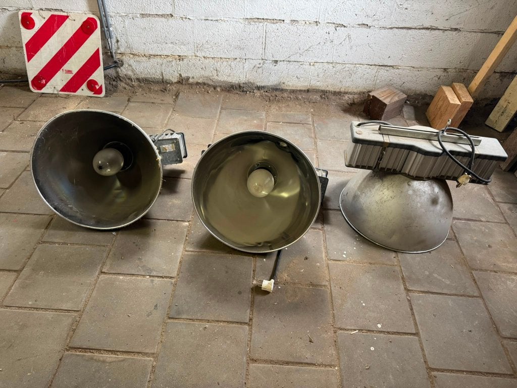 Industriële hanglampen, Huis en Inrichting, Lampen | Hanglampen, Ophalen, Gebruikt