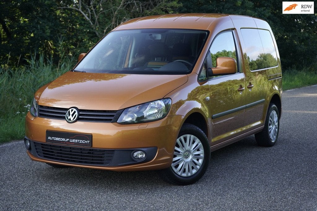 Volkswagen Caddy 1.2 TSI JAKO-O 5p. Honey Orange Metallic!, Auto's, Volkswagen, Stof, Gebruikt, Bedrijf, Handgeschakeld