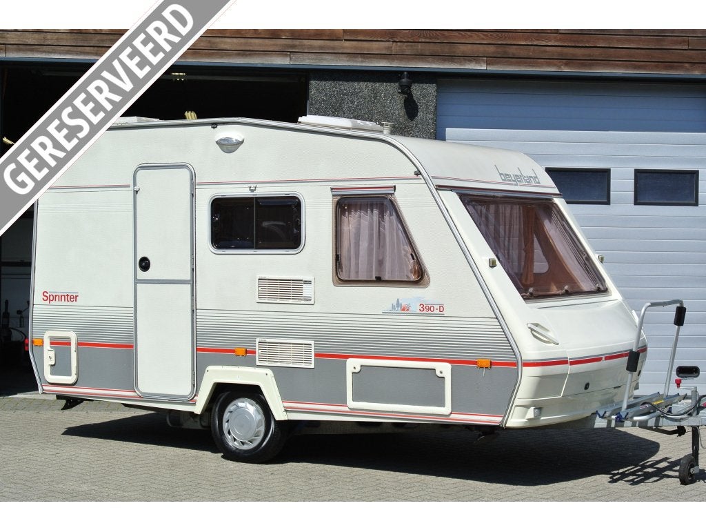 Beyerland Sprinter 390 D|Zitgroep+Dwarsbed|Voortent|, Treinzit, Tot en met 4, Tot 4 meter, Dwarsbed