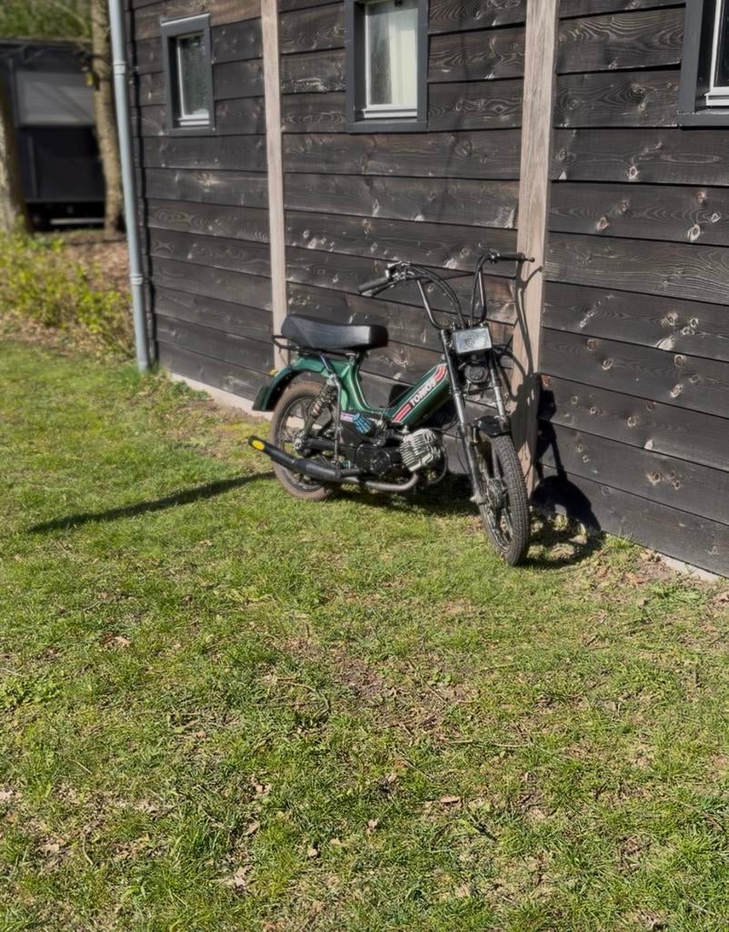 Tomos 65cc blauw kenteken, Fietsen en Brommers, Minibikes, Midibikes en Pitbikes, Ophalen, Zo goed als nieuw, 65 cc, Overige typen