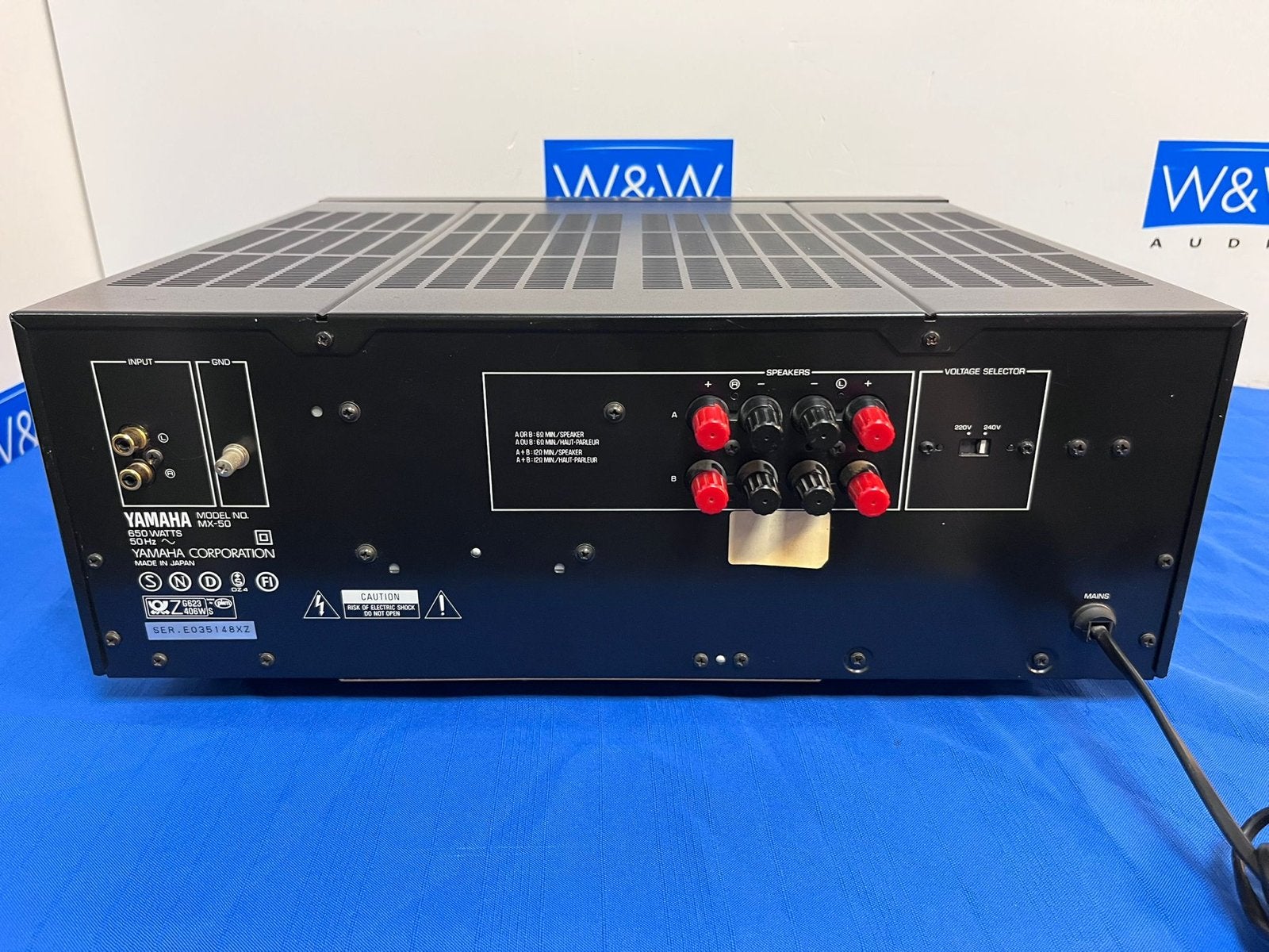 Yamaha MX-50 Stereo Eindversterker - Natural Sound, Gebruikt, ., Yamaha, Ophalen of Verzenden