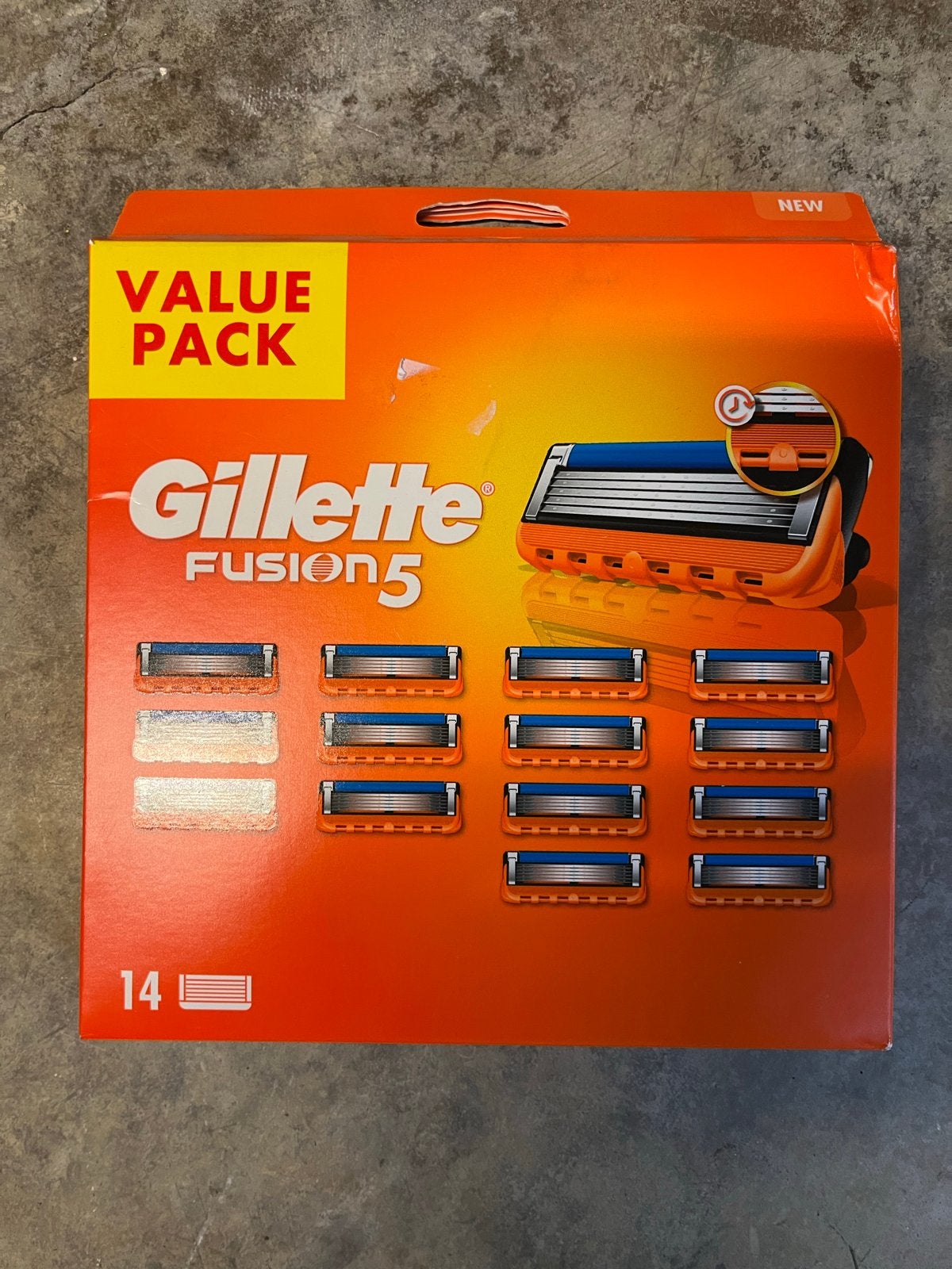 Gillette Fusion 5 Scheermesjes - Value Pack (14 stuks), Ophalen of Verzenden, Nieuw, Gehele gezicht, Verzorging