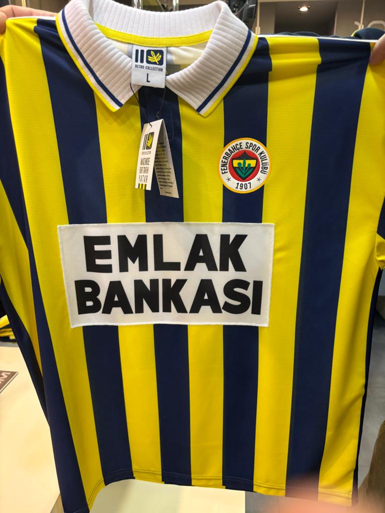 Fenerbahçe Retro Thuisshirt Maat L - Emlak Bankası #10, Maat L, Ophalen, Nieuw, Shirt