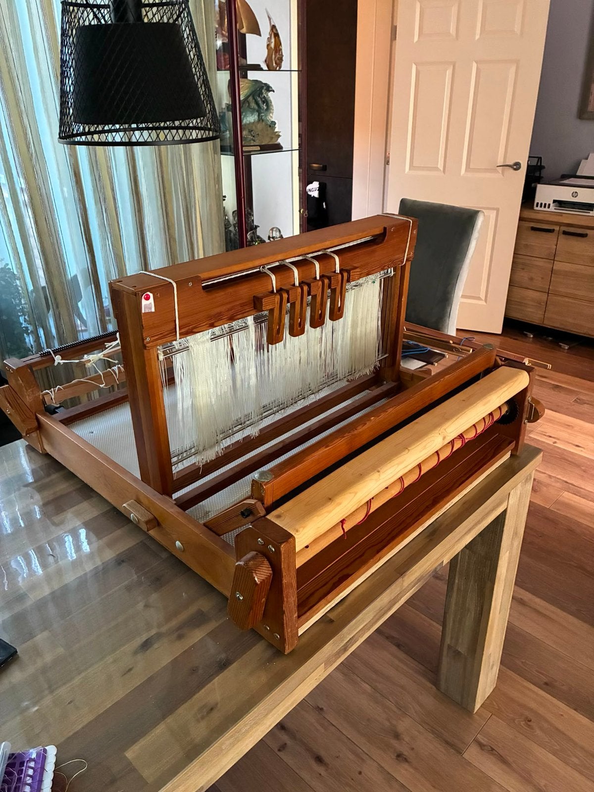 Weefgetouw 60cm 4 schachten met alle toebehoren, Hobby en Vrije tijd, Overige Hobby en Vrije tijd, Ophalen, Gebruikt