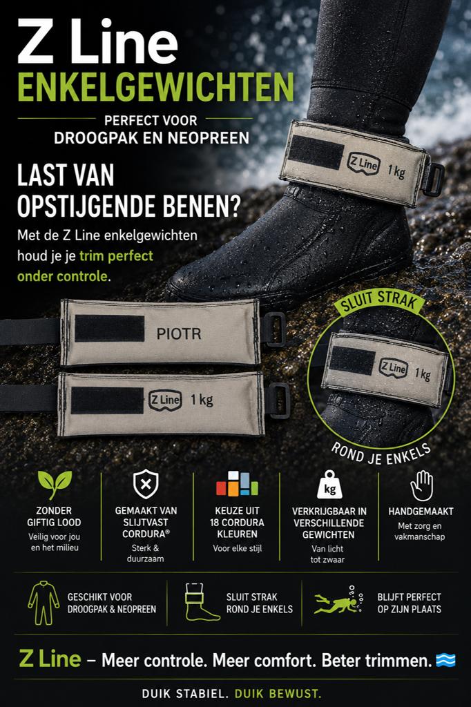 Z Line Enkelgewichten 1kg, 6214xj, Nieuw, Ophalen of Verzenden, Lood of Loodgordel