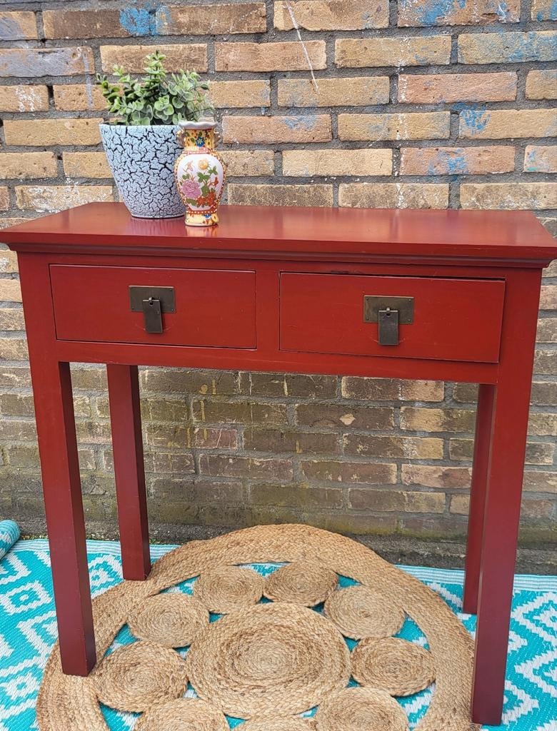 Vintage/Rode/Chinese/Sidetable/Kast, Ophalen