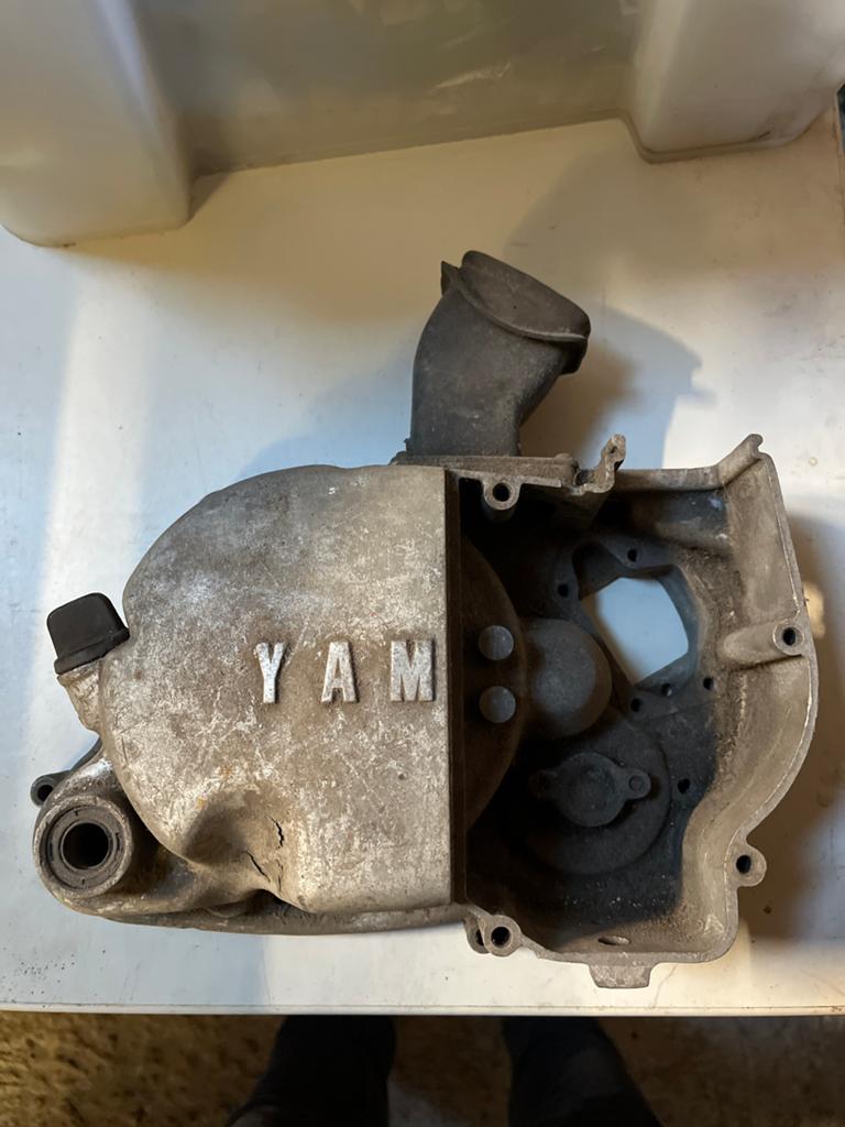 Yamaha FS1 Rechter Blokdeel Carterdeksel/Membraan Inlaat, Ophalen of Verzenden, Gebruikt, Blok