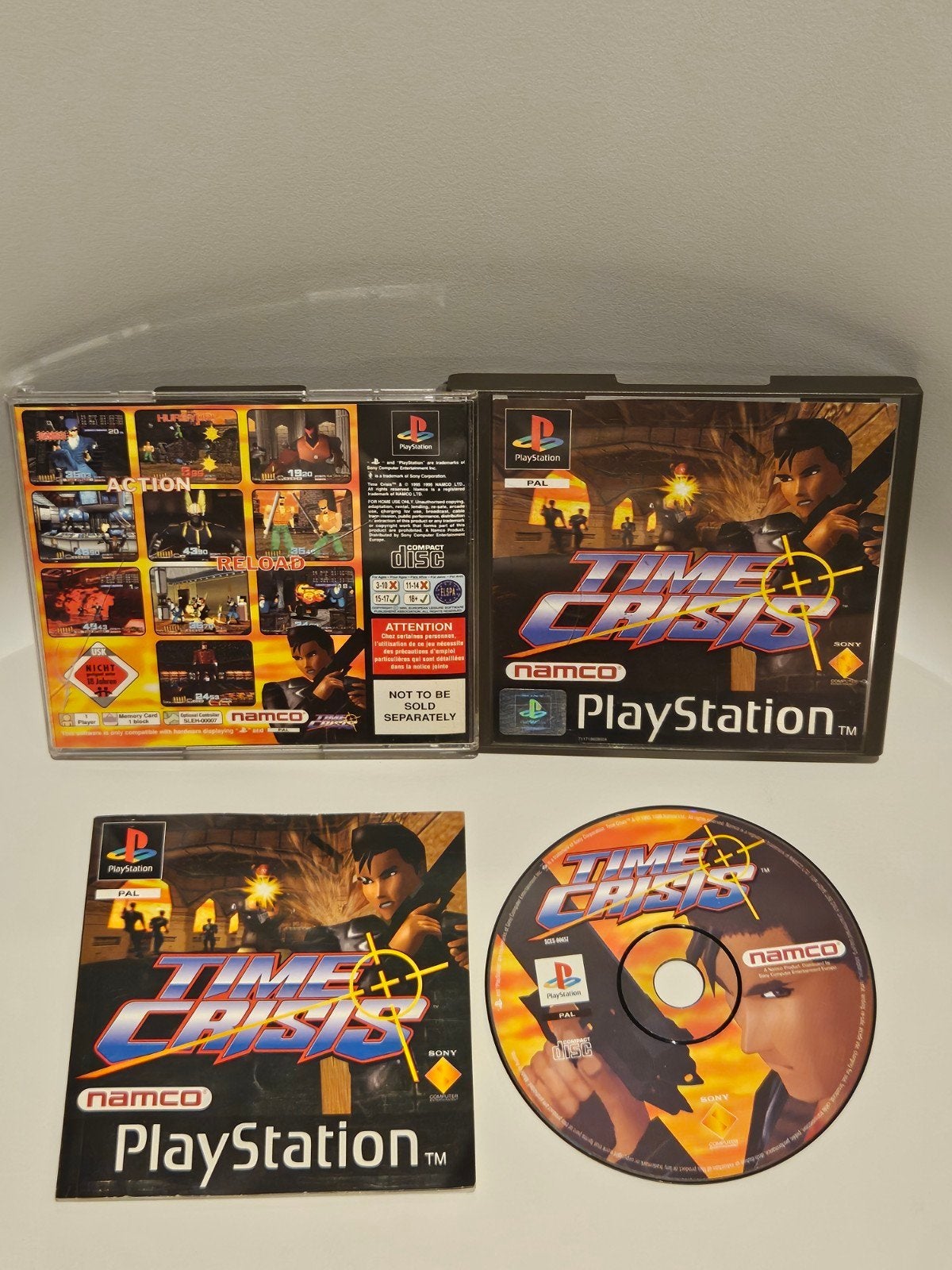 Time Crisis PS1, Spelcomputers en Games, Shooter, 1 speler, Ophalen of Verzenden, Zo goed als nieuw