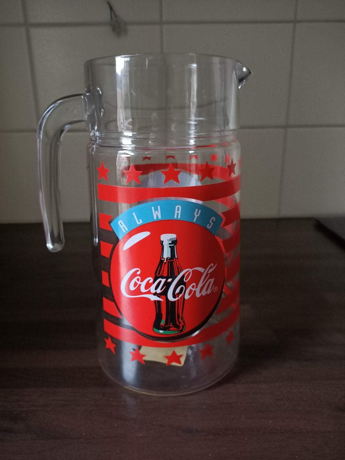 Coca Cola kan Luminarc, Verzamelen, Glas en Borrelglaasjes, Ophalen of Verzenden, Zo goed als nieuw, Frisdrankglas