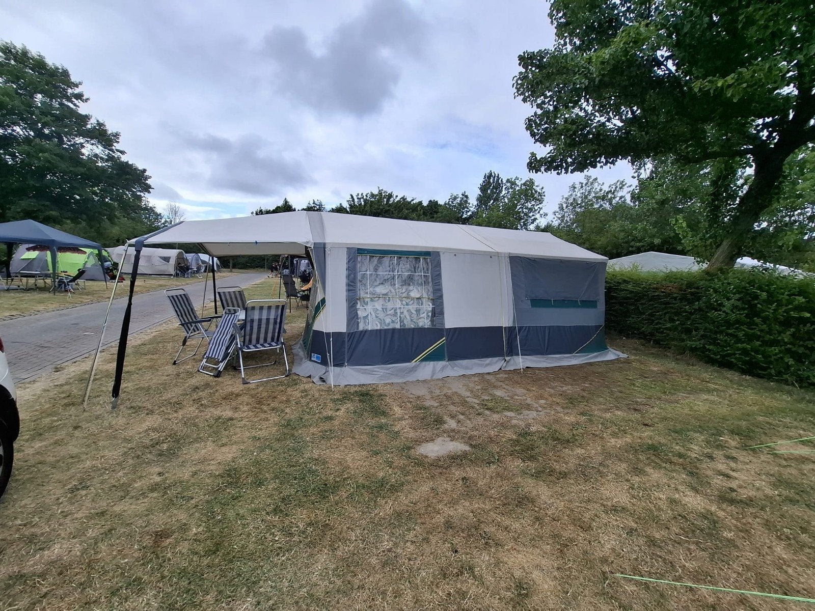 Jamet Texas Deluxe vouwwagen - Compleet en Ruim, Caravans en Kamperen, Ophalen, Aanwezig, Jamet, Grijs