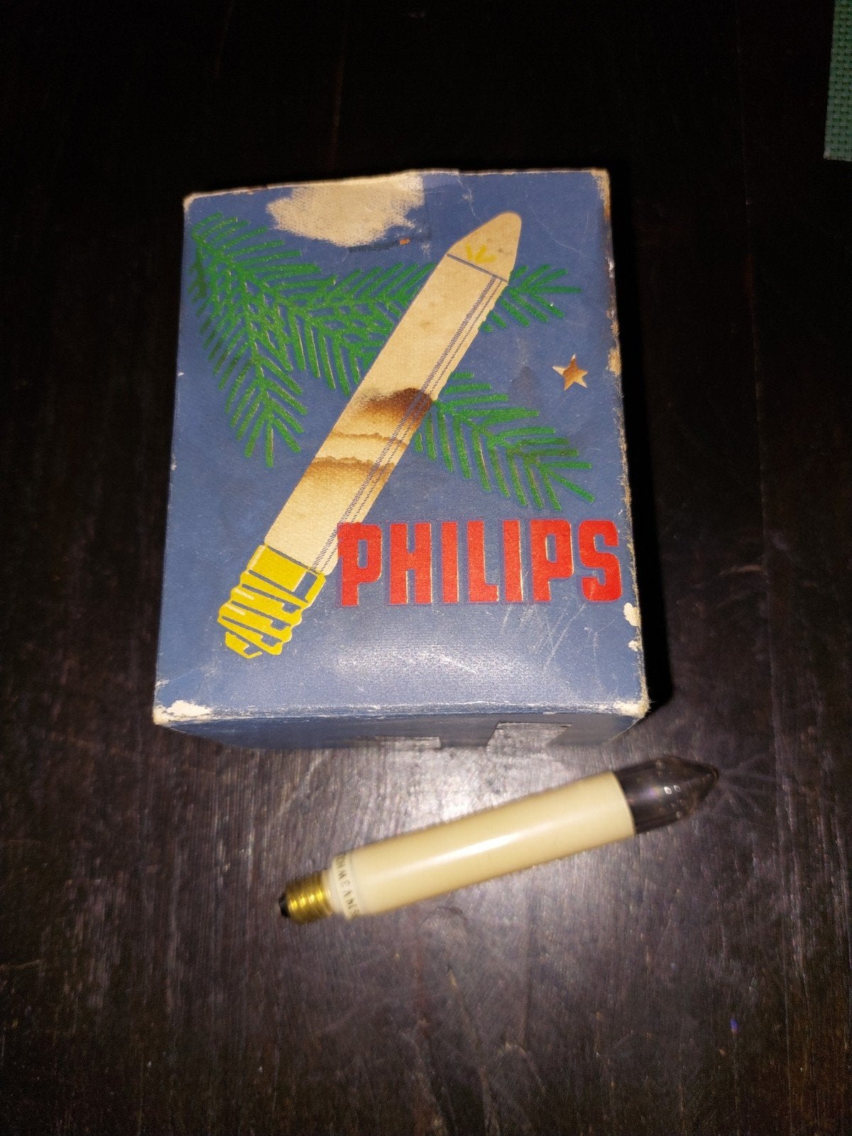 philips vintage kerstboomlampje kaars doosje 20 stuks, Diversen, Ophalen of Verzenden