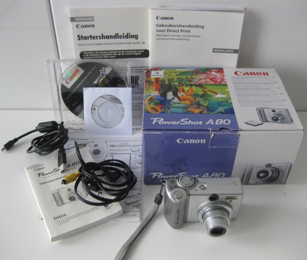 Canon digitale camera power shot A80 high performance 4.0M, Canon, Ingebouwde flitser, 4 megapixels, Ophalen of Verzenden