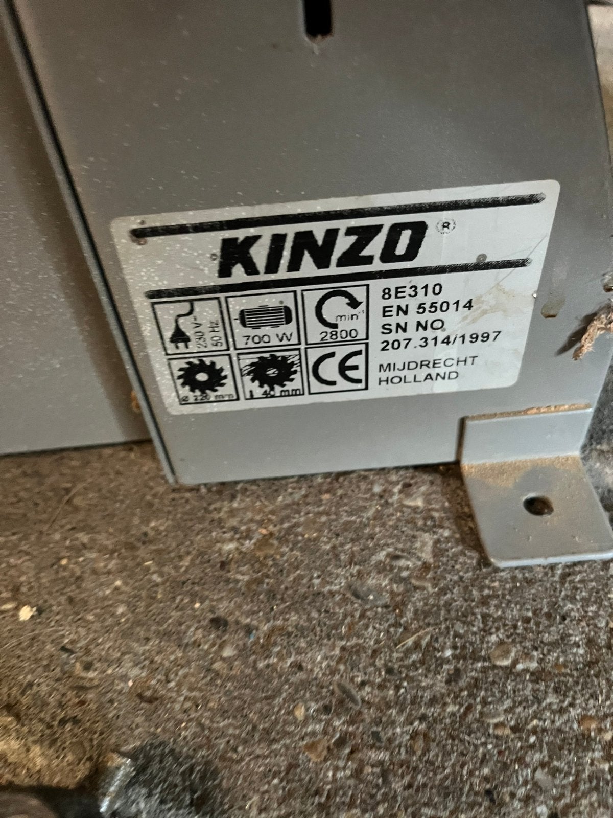 Kinzo tafelcirkelzaag/zaagtafel,, Ophalen, Zo goed als nieuw