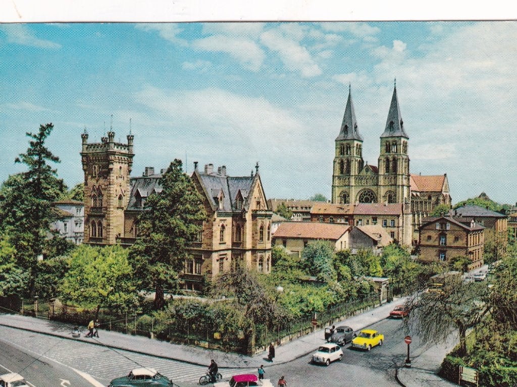 Duitsland, Landau/Pfalz schloBchen und Marienkirche, Verzenden, 1960 tot 1980, Gelopen, Duitsland
