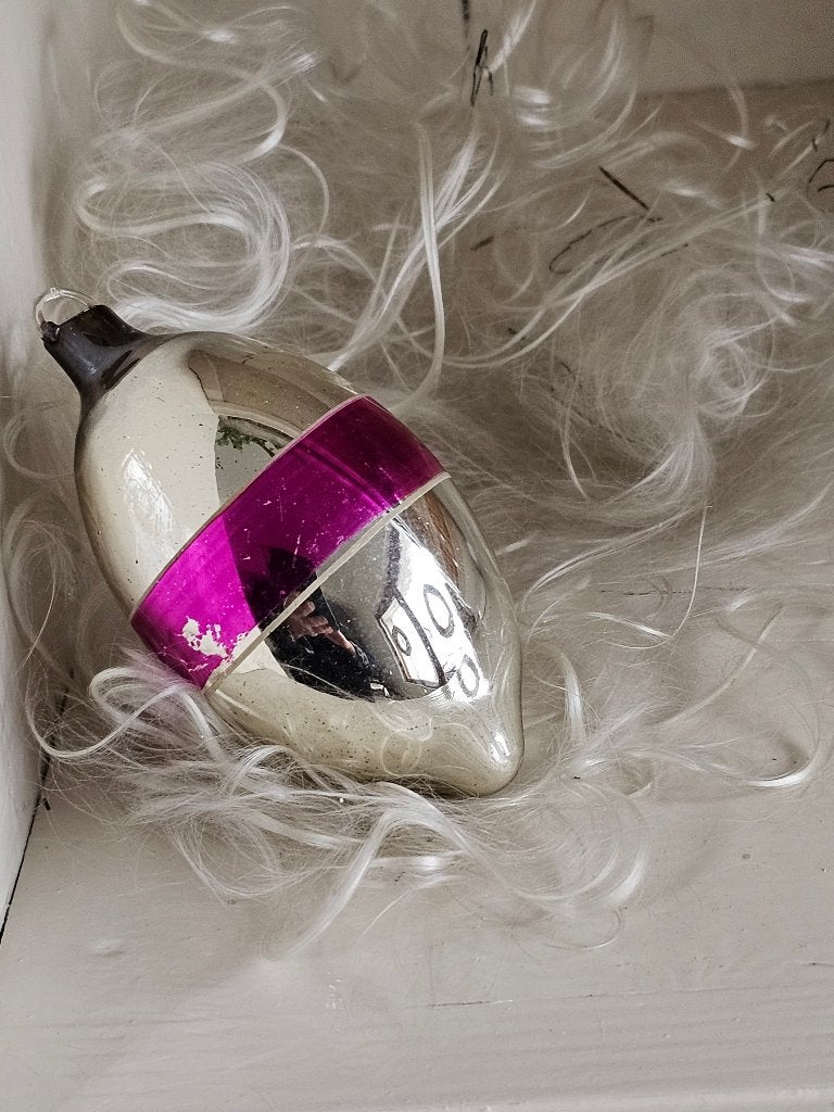 Oude Antieke AJEKO kerstbal / grote OLIJF nr33, Diversen, Ophalen of Verzenden