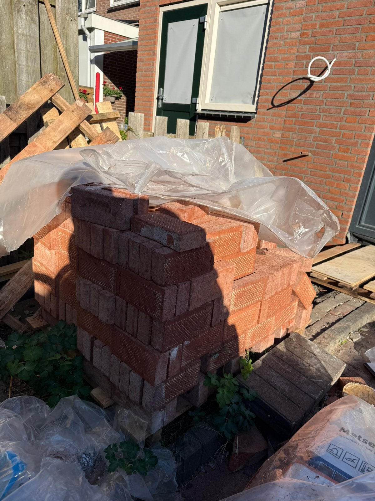 Wienerberger CicloBrick Rood Metselstenen, Doe-het-zelf en Verbouw, Metselstenen, Ophalen, Zo goed als nieuw, Bakstenen