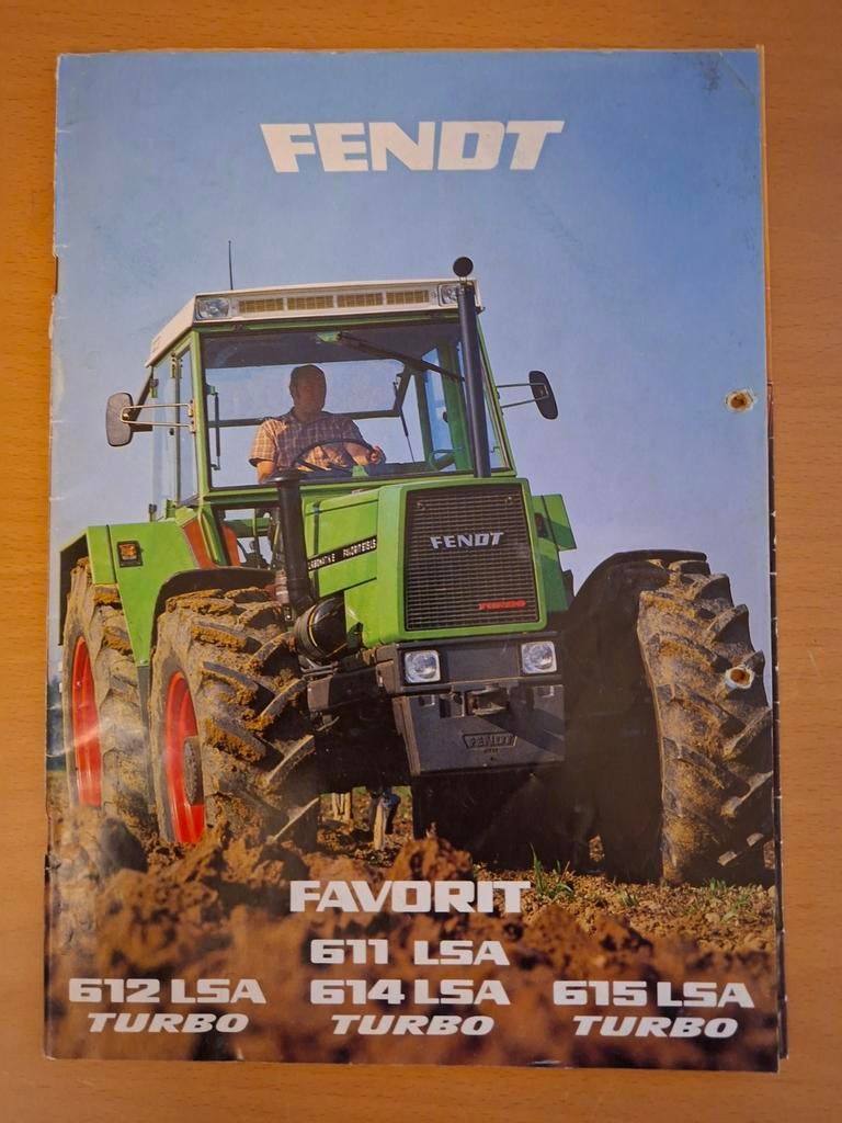 Folder Fendr Favorit 611 LSA, 612, 614 en 615 LSA Turbo, Ophalen of Verzenden, Gelezen, Tractor en Landbouw