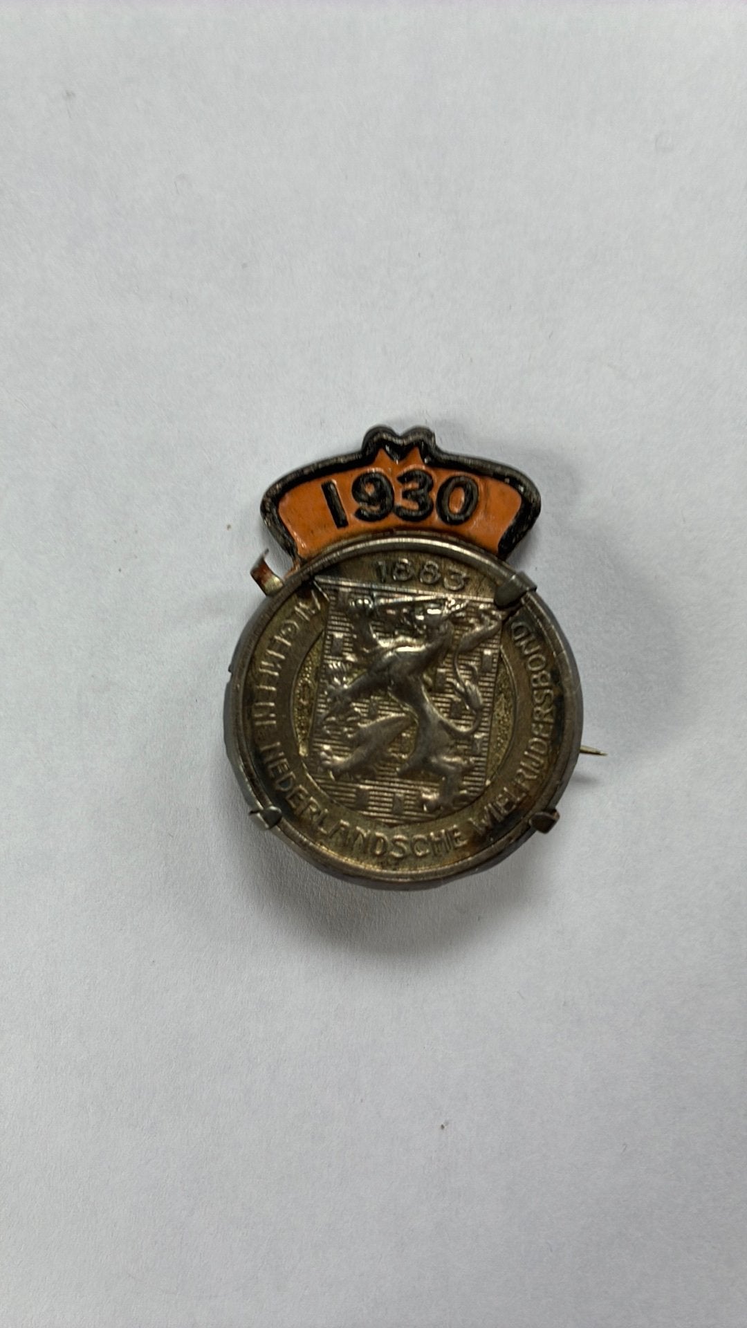 Vintage zilveren ANWB speld 1930, Verzamelen, Speldjes, Pins en Buttons, Ophalen of Verzenden, Gebruikt
