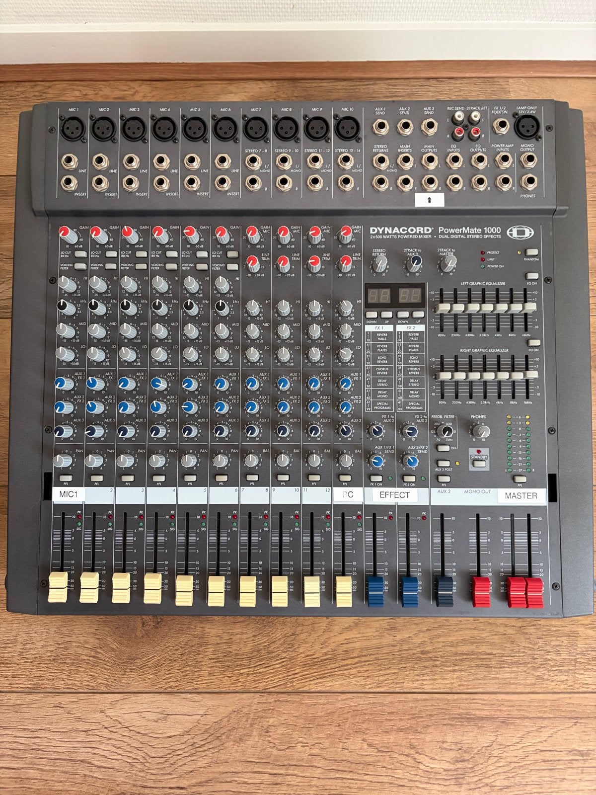 Dynacord PowerMate 1000 Powermixer - Uitstekende Staat, Muziek en Instrumenten, Mengpanelen, Ophalen of Verzenden, Zo goed als nieuw