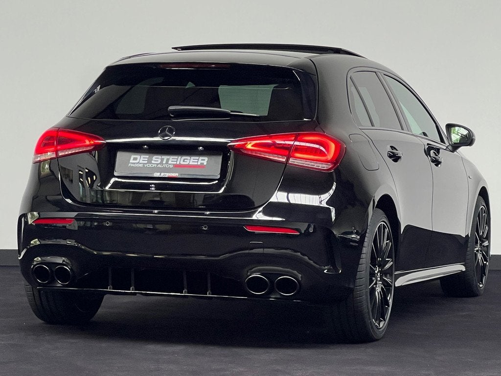 Mercedes-Benz A-klasse 250 e AMG A45 Blackpack Pano Memory M, Auto's, Gebruikt, Zwart, 4 cilinders, Met garantie (alle)