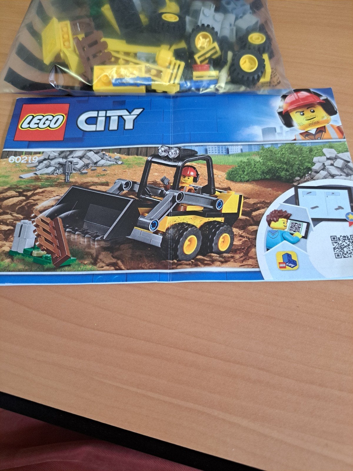 LEGO City 60219 Bouw-loader met boekje, City, Lego, Compleet, Ophalen of Verzenden
