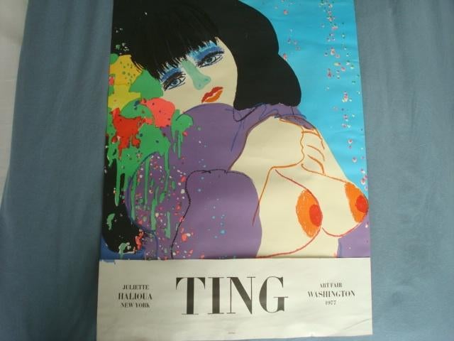 POSTER TENTOONSTELLING WALASSE TING 1977, Ophalen, Rechthoekig Staand, Zo goed als nieuw, A1 t/m A3