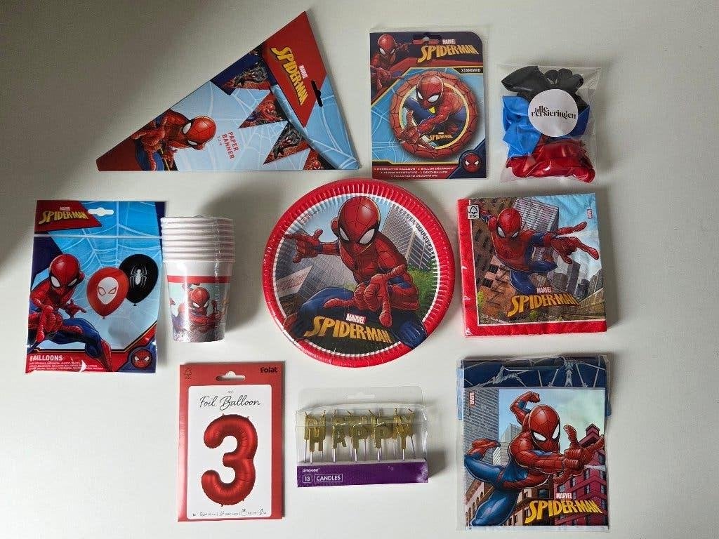 SPIDERMAN VERJAARDAG | FEESTPAKKET VANAF €34,99, Ophalen, Nieuw, Versiering, Verjaardag