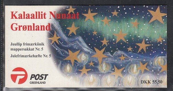 GROENLAND 2000 Kerstmis Postzegelboekje, Michel: 359-60, Pos, Verzenden, Denemarken, Postfris