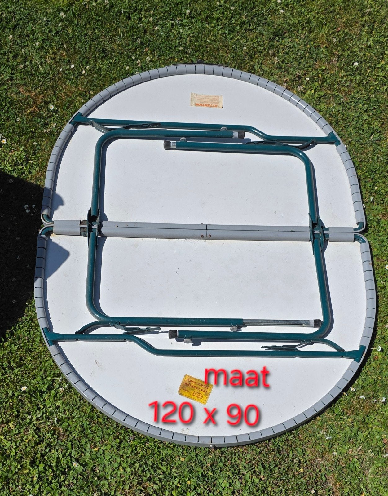Lafuma campingtafel - 120x90 cm, in hoogte verstelbaar, Ophalen