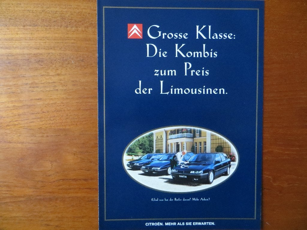 Grosse Klasse Citroën Kombis Xantia XM ZX, Ophalen of Verzenden, Nieuw, Citroën