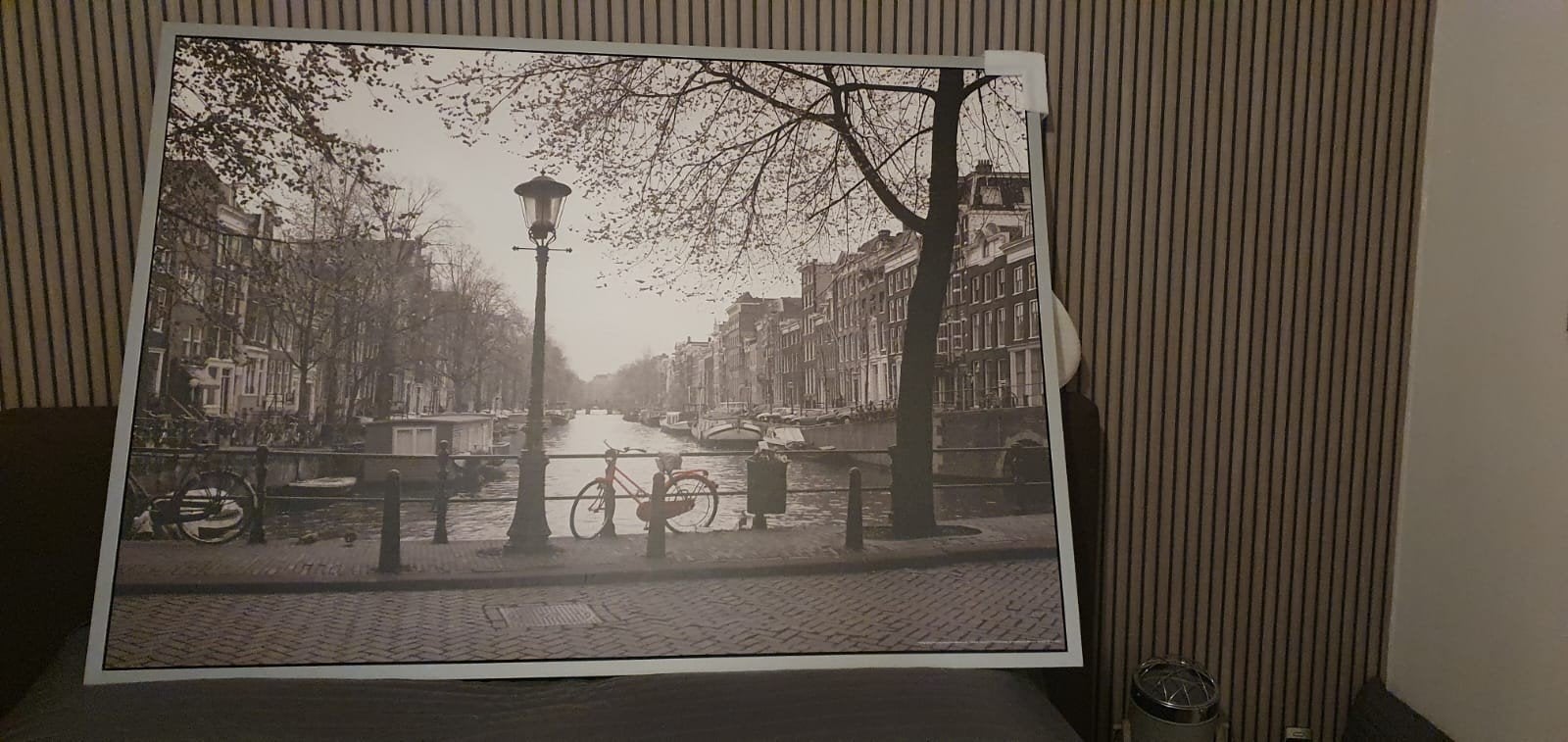 Schilderij posterfoto  Amsterdam 140x100cm, Huis en Inrichting, Woonaccessoires | Schilderijen, Tekeningen en Foto's, Ophalen