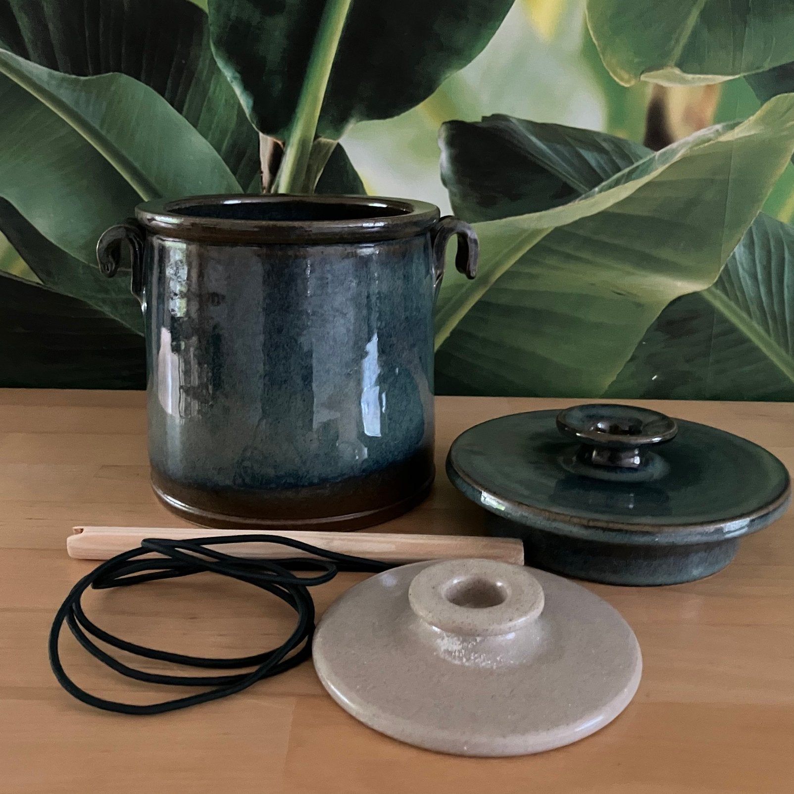Zuurkool/ Kimchi pot 1,5 lt., Overige typen, Nieuw, Ophalen of Verzenden, Steen/keramiek