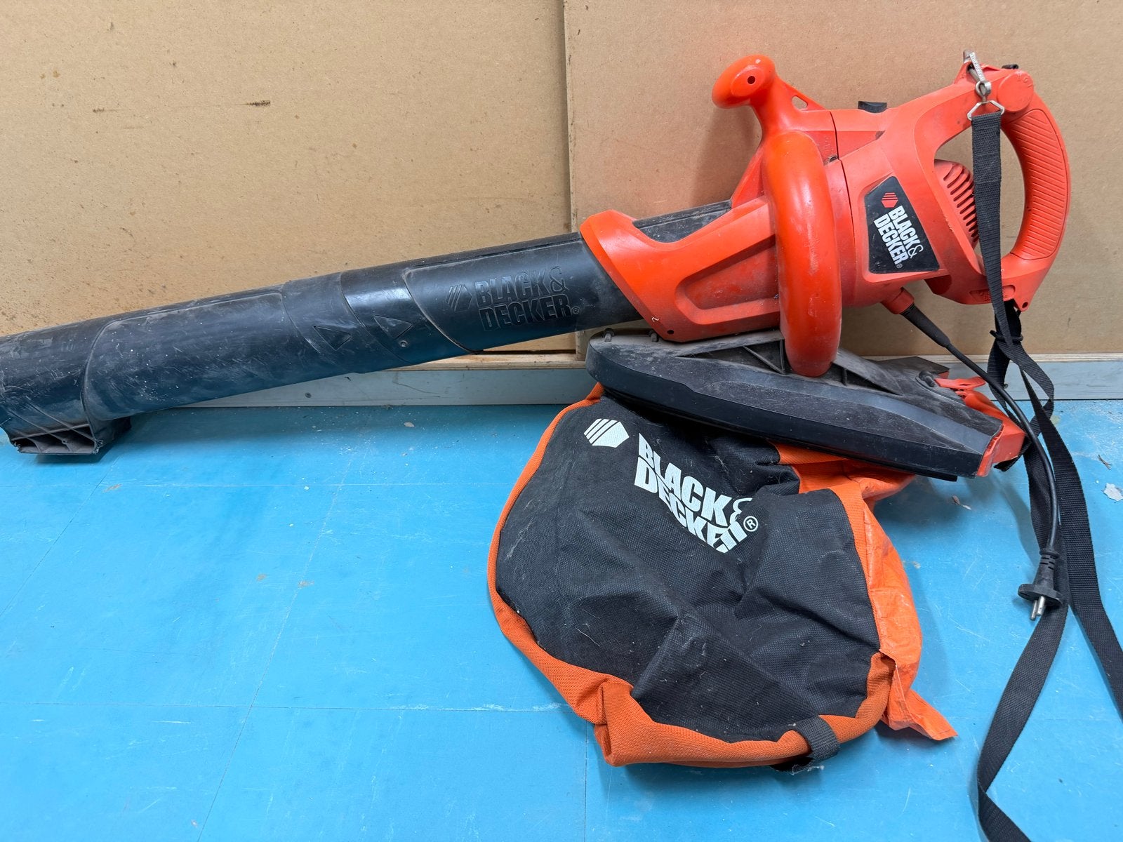 Black & Decker GW3000 Bladblazer/Bladzuiger met versnipperfu, Gebruikt, Handgedragen, Ophalen of Verzenden, Met opvangzak