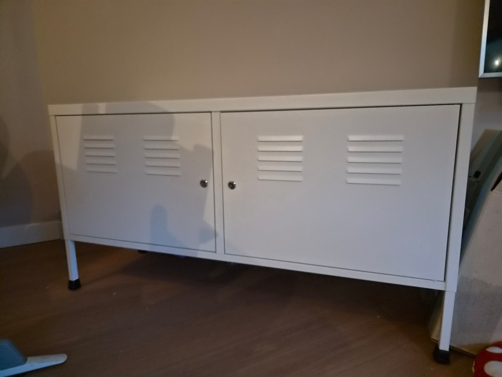 Witte metalen IKEA PS kast, Ophalen, Gebruikt