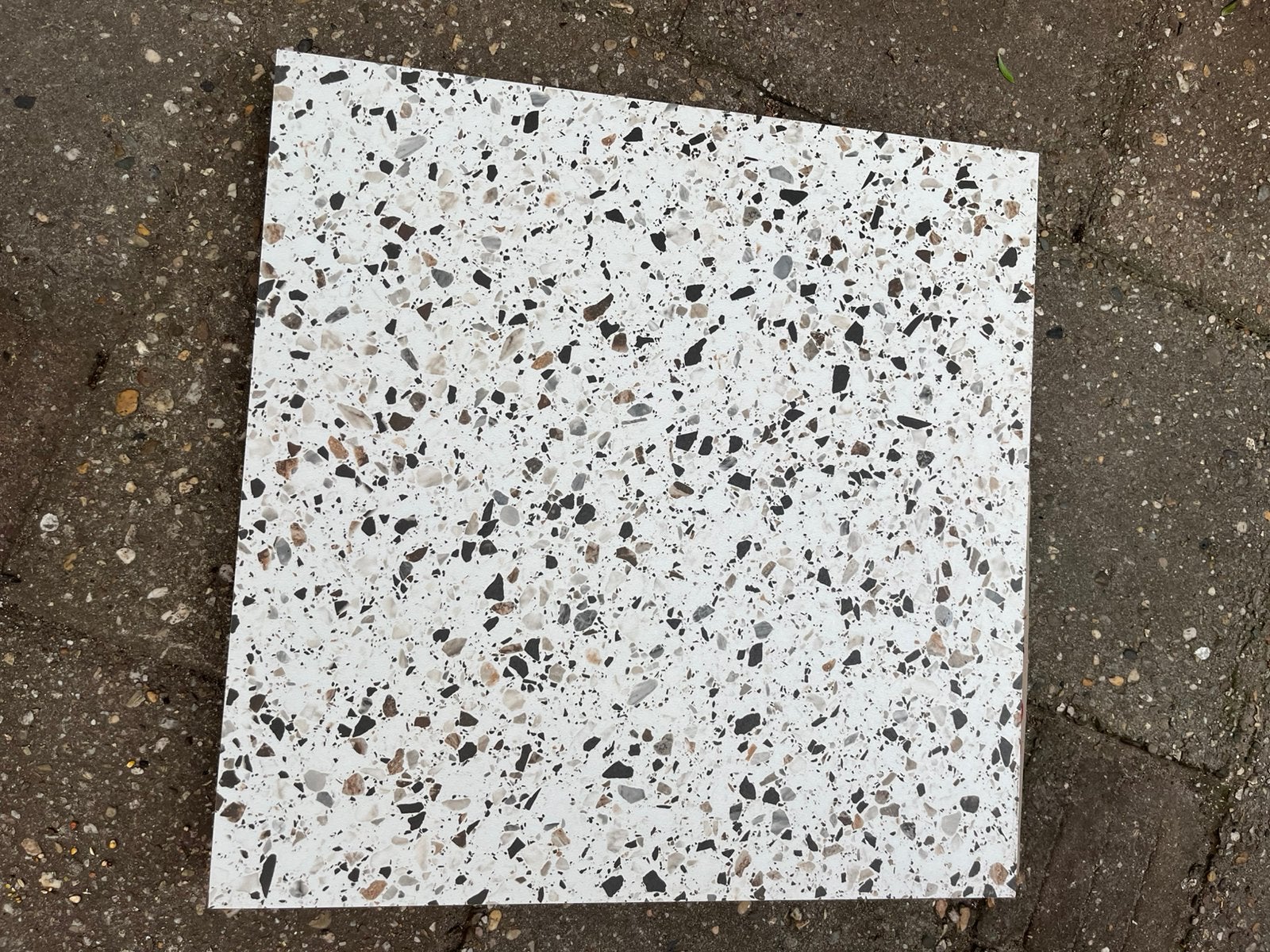 6 Tegels terrazzo print 59,5x59,5, Ophalen, 40 tot 60 cm, 40 tot 60 cm, Keramiek