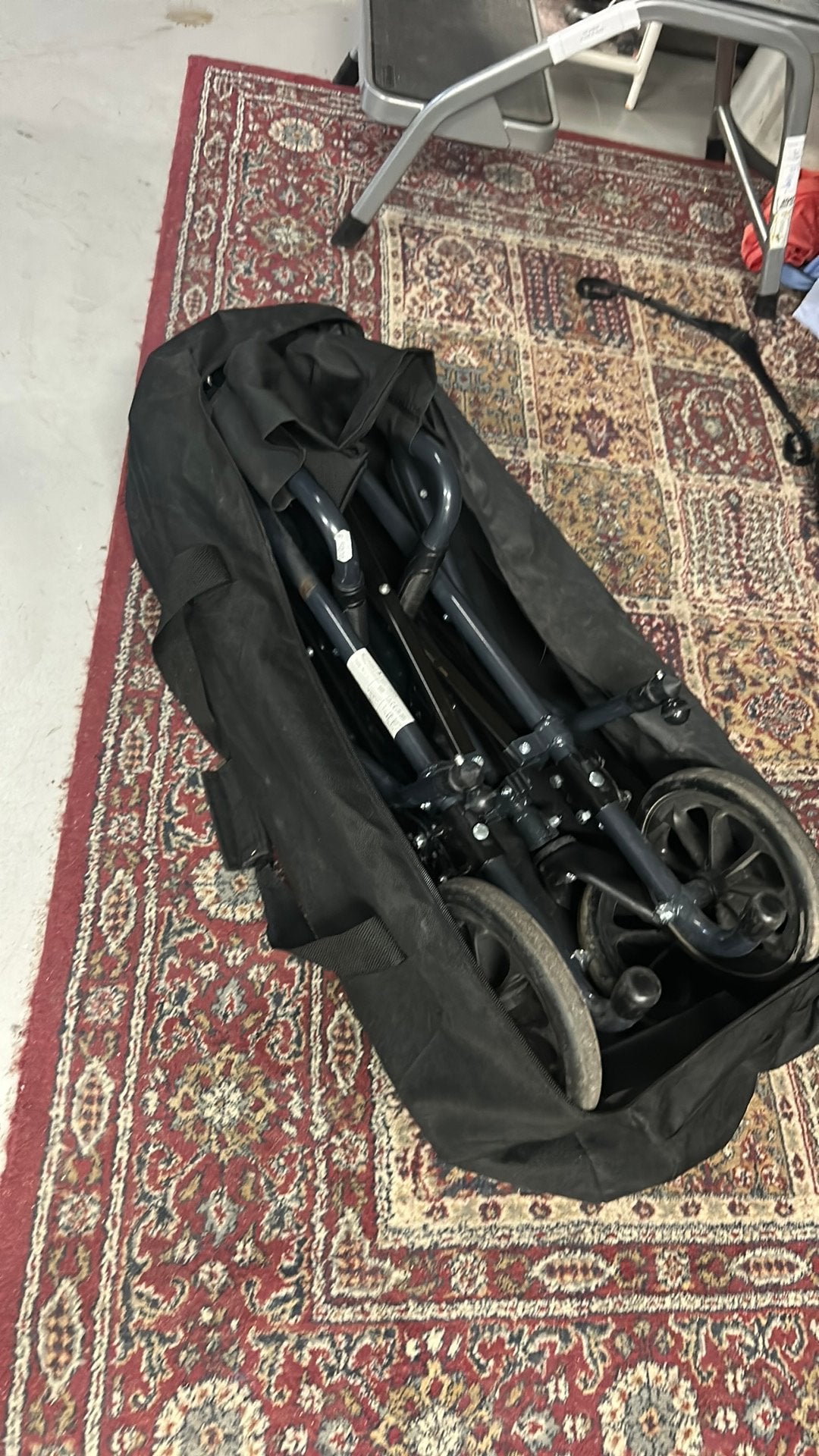 Opvouwbare rolstoel met tas, Diversen, Ophalen of Verzenden, Duwrolstoel, Nb, Nb