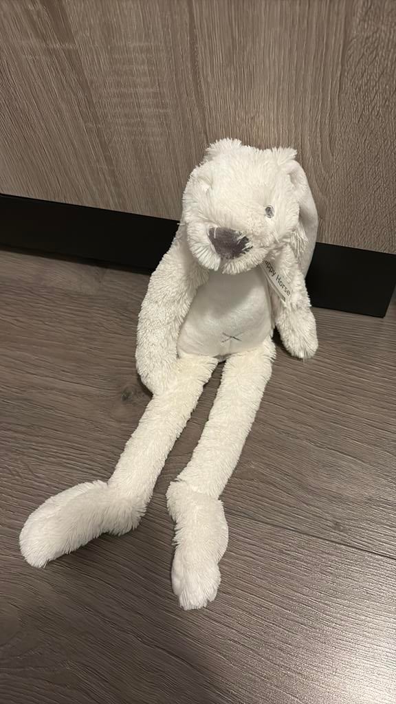 Knuffel happy horse groot wit, Verzenden, Nieuw, Middelgroot (20 tot 80 cm), Wit