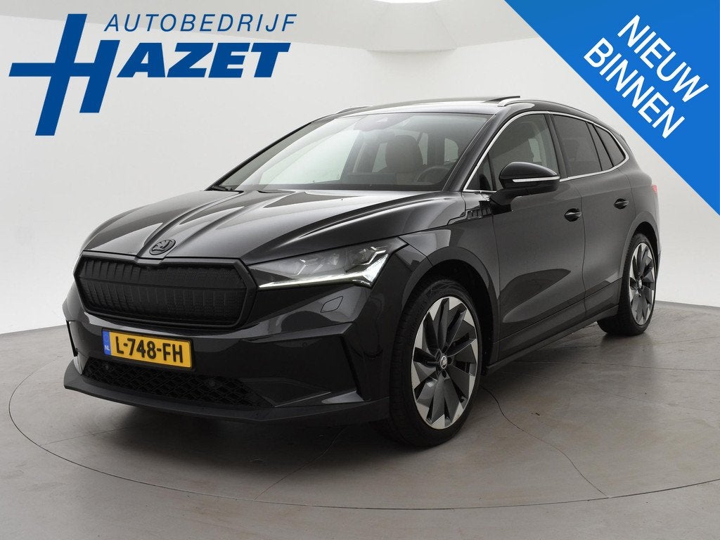 Skoda Enyaq iV 80 + LEDER | PANORAMA | TREKHAAK | 21 INCH |, Auto's, Skoda, Bedrijf, Te koop, Enyaq, ABS, Achteruitrijcamera, Adaptive Cruise Control