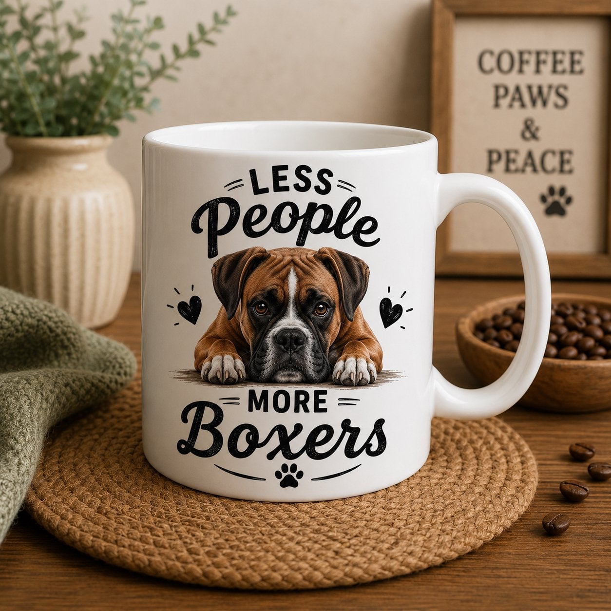 Less People, More Boxers - Boxer mok, Ophalen of Verzenden, Nieuw