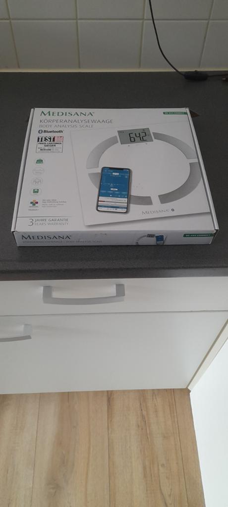 Medisana Bluetooth Personenweegschaal - Nieuw in doos, Witgoed en Apparatuur, Ophalen, 1 tot 500 gram, Nieuw, 100 kg of meer