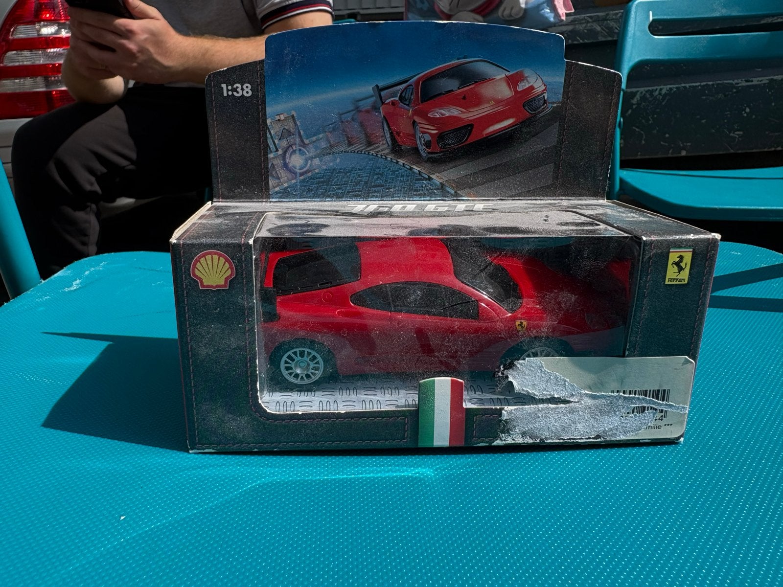 Ferrari 360 GTC Shell V-Power modelauto 1:38, Ophalen of Verzenden, Zo goed als nieuw, Auto, Overige merken