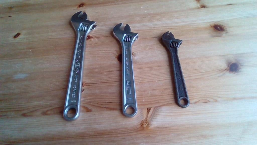 3 Verstelbare moersleutels  - Baco`s, Ophalen, Gebruikt