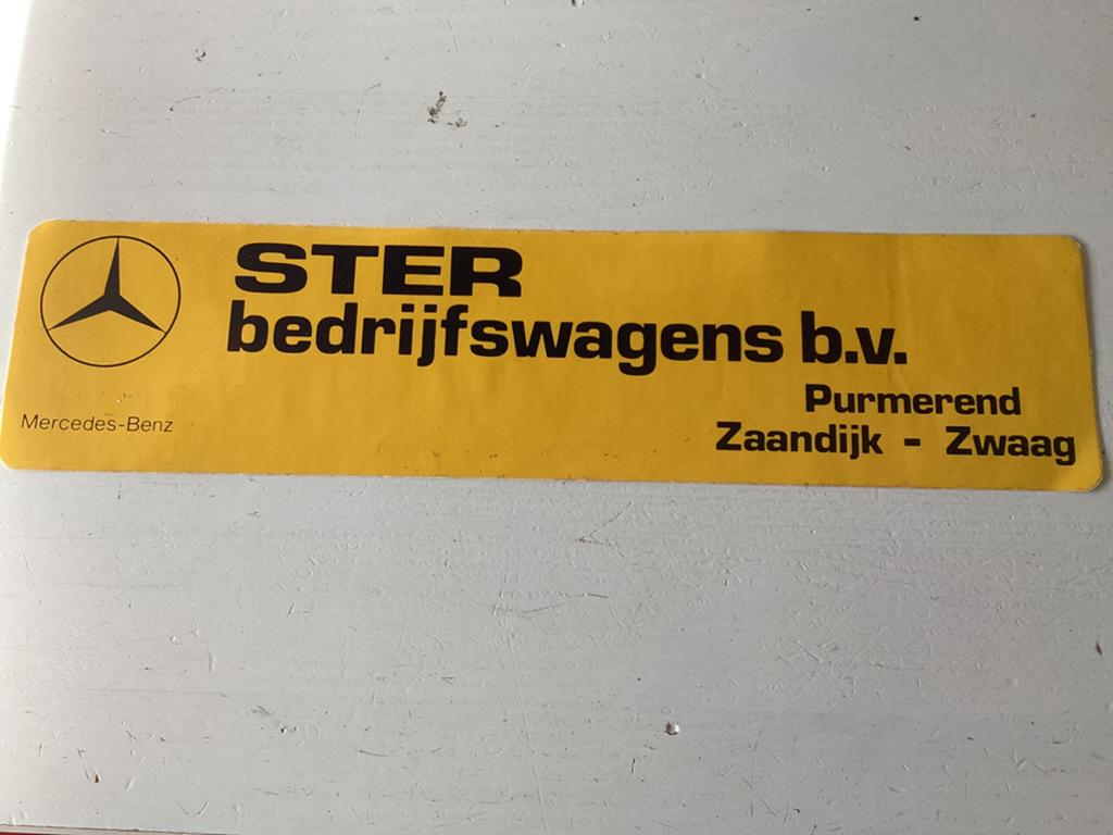 Sticker Ster bedrijfswagens  (Mercedes-Benz), Verzamelen, Stickers, Verzenden, Zo goed als nieuw, Auto of Motor