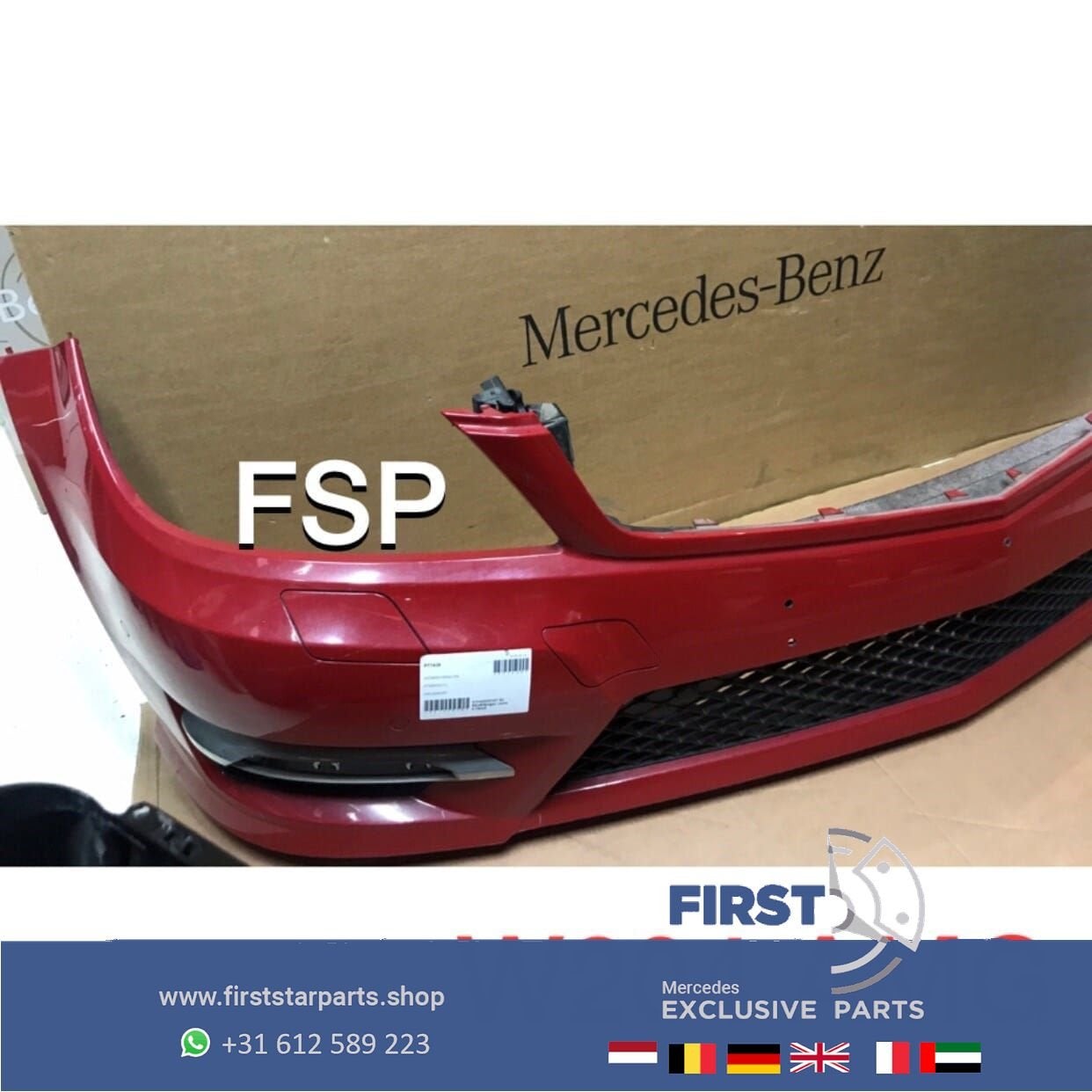 W204 C204 FACELIFT AMG VOORBUMPER COMPLEET origineel Mercede, Gebruikt, -, Voor, Ophalen of Verzenden