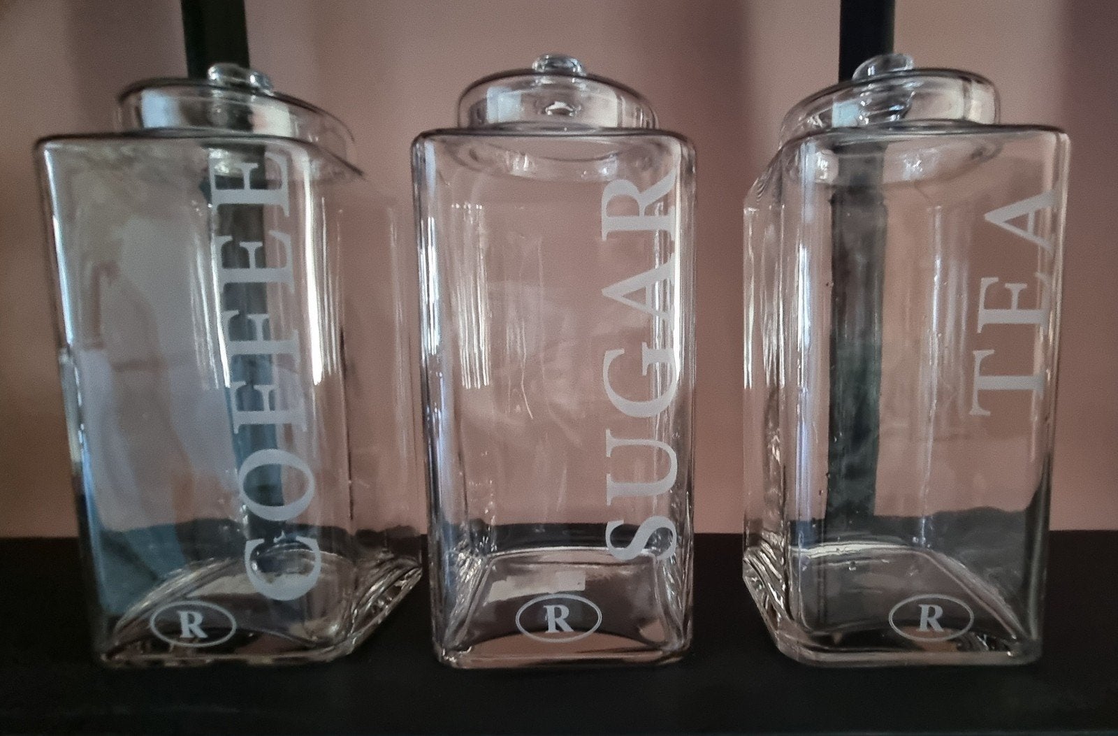 GROTE, STEVIGE RIVERDALE VOORRAADPOTTEN SET 87,- VASTE PRIJS, Glas, Nieuw, Ophalen of Verzenden, Voorraadpot