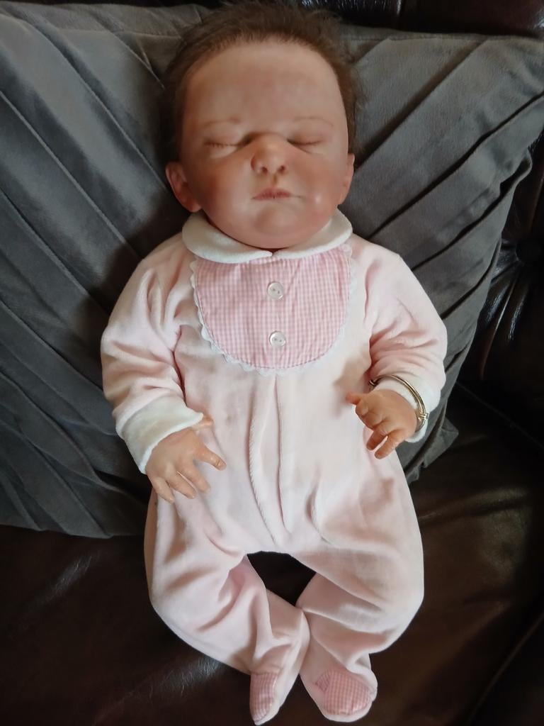 Realistische Reborn Babypop - met certificaat, Verzamelen, Poppen, Ophalen of Verzenden, Zo goed als nieuw, Babypop, Levensecht of Reborn