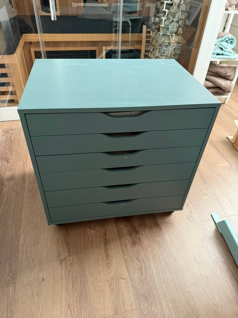 Ikea Alex Ladeblok op wielen, Ophalen, Gebruikt, 5 laden of meer, 50 tot 100 cm