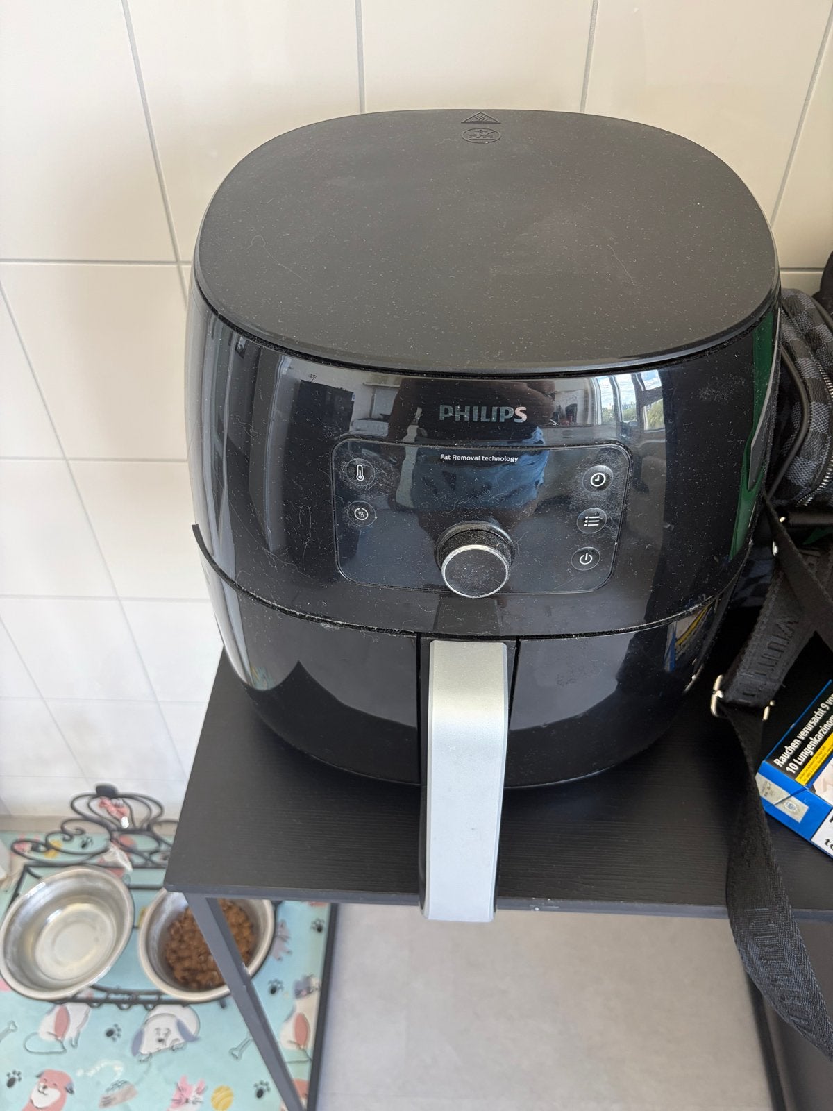 Philips Airfryer - Zwart, Zo goed als nieuw, Ophalen, Zo goed als nieuw, Airfryer, Minder dan 750 gram